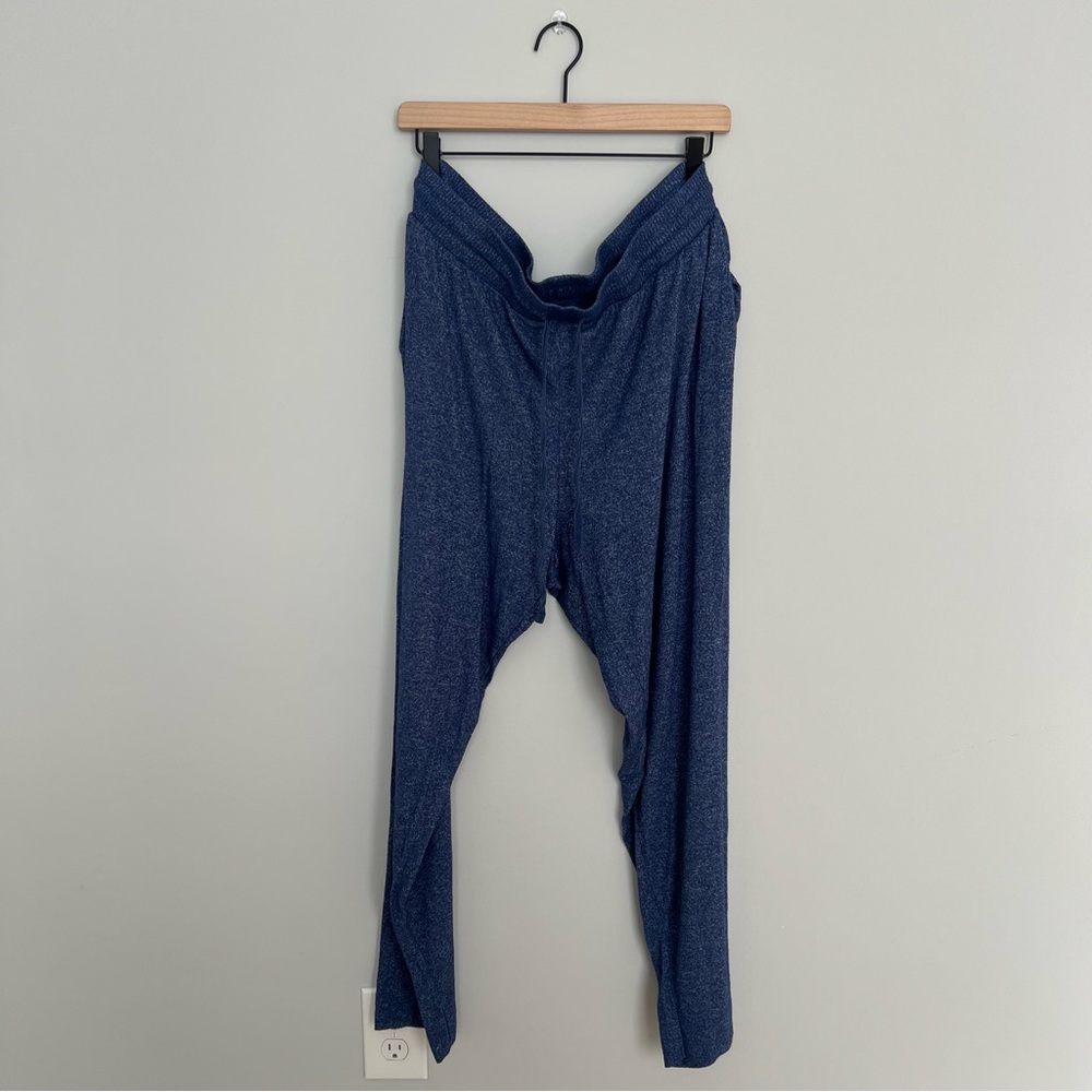 Natori Soft Knit Navy Blue Lounge Joggers Pants Size XXL